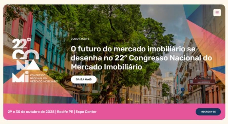 Inscrições abertas para o 22º Conami, o maior congresso do mercado imobiliário nacional, que será sediado no Recife