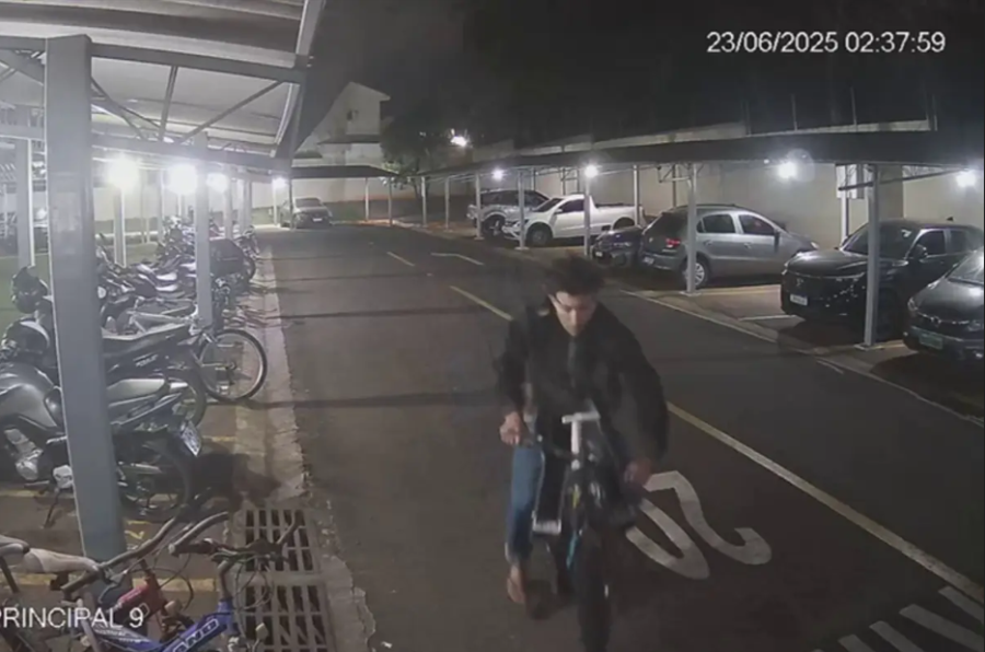 Homem invade condomínio e furta bicicletas durante a madrugada em Campo Grande (MS)