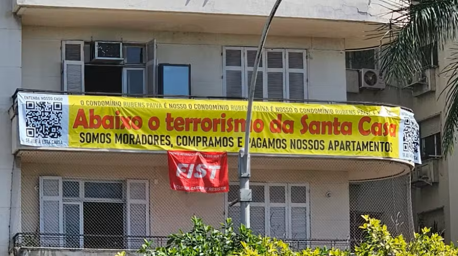 Moradores dos “trigêmeos” do Flamengo enfrentam despejo após leilão da Santa Casa