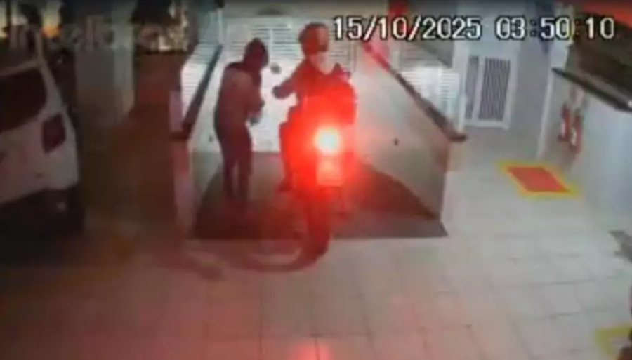 Ladrões invadem prédio de luxo em Praia Grande (SP) e síndico persegue criminosos