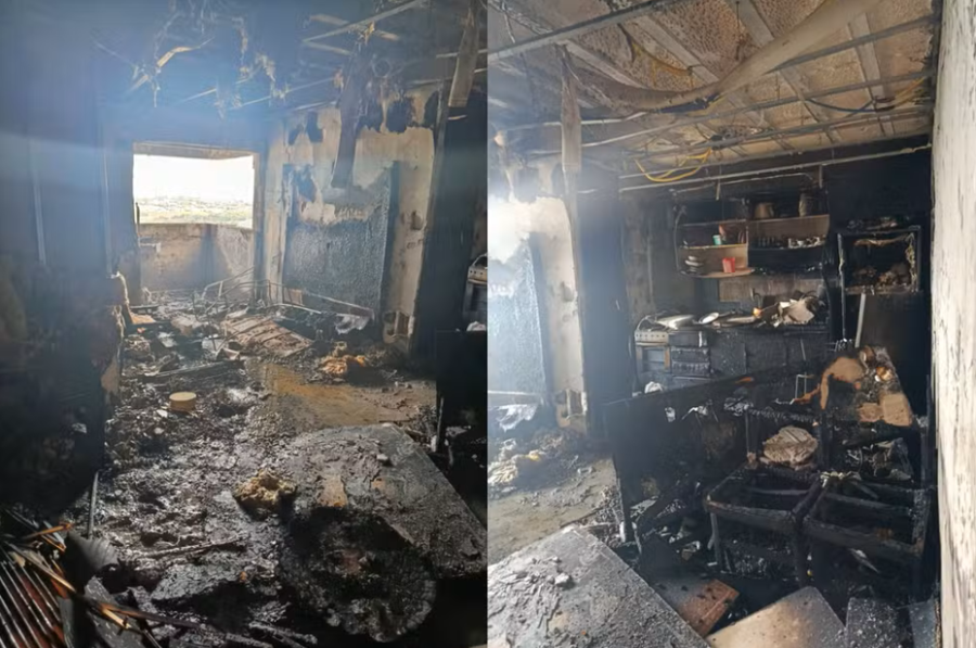 Mulher se pendura em ar-condicionado para salvar família durante incêndio em apartamento no PR