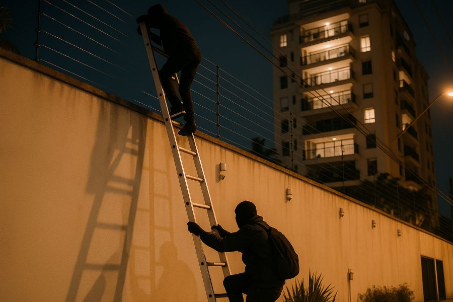 Mesmo com muro de 6 metros e sensores, criminosos invadem condomínio de luxo em São Paulo e expõem falhas graves na segurança