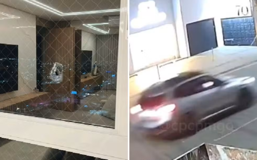 Tiro de comemoração: jovem atinge janela de apartamento em Goiânia após receber herança