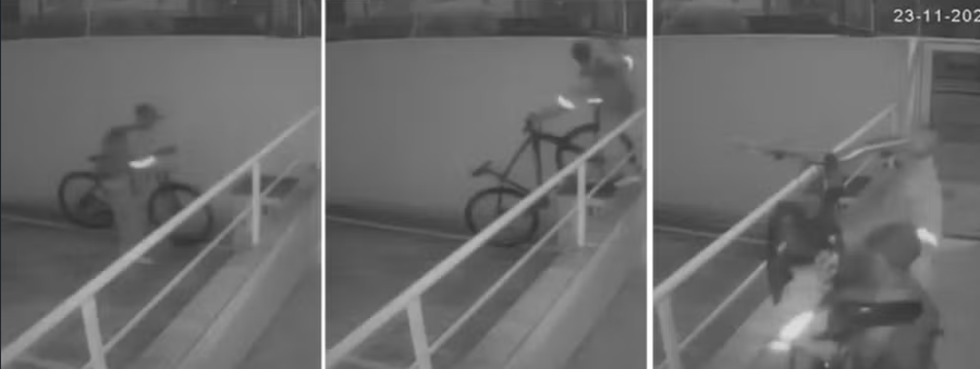 Câmeras registram furto de bicicletas em condomínio de Campos; cidade tem aumento de 37% nos casos