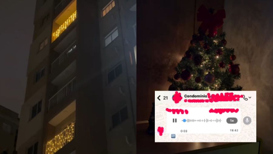 Áudio de moradora que chama decoração natalina de “cafona” vira polêmica em condomínio de SP