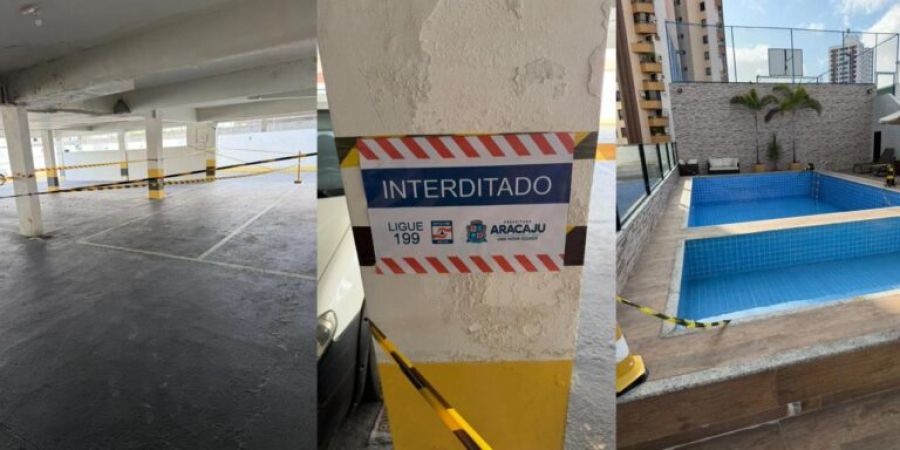 Prédio é interditado parcialmente por risco estrutural em área nobre de Aracaju