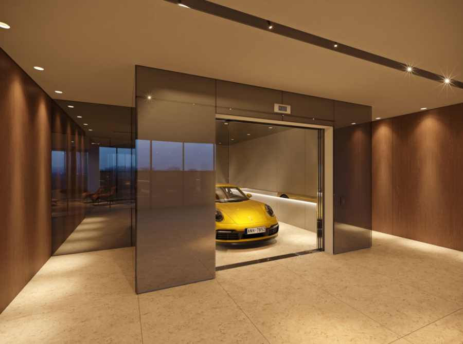 Elevador para estacionar carros dentro do apartamento gera curiosidade em Minas Gerais