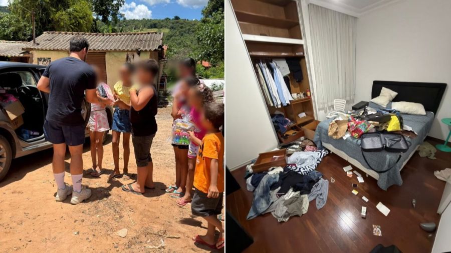 Empresário de BH tem apartamento invadido por bandidos durante doações de natal