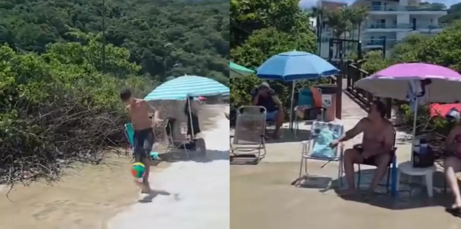 Moradora de condomínio em SC pede remoção de restinga para alargar praia