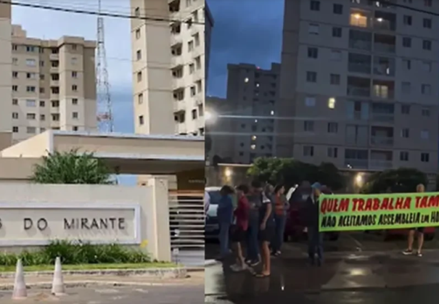 Síndico destituído há seis meses em Anápolis segue no cargo e gera protestos no condomínio