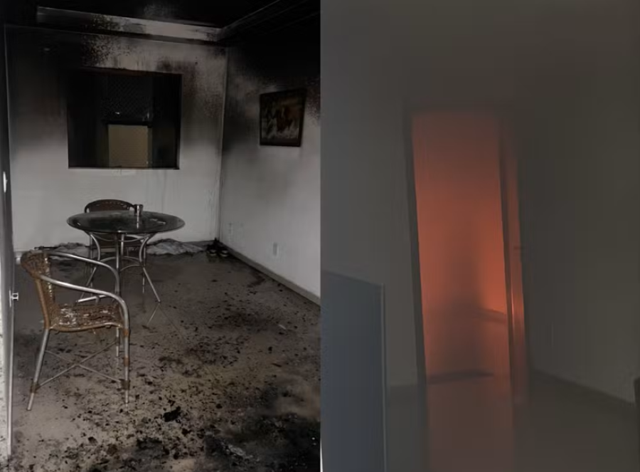 Homem ateia fogo no próprio apartamento no centro de Caratinga (MG)
