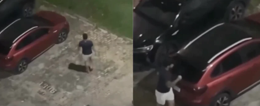 Discussão entre vizinhos termina com carro danificado em condomínio