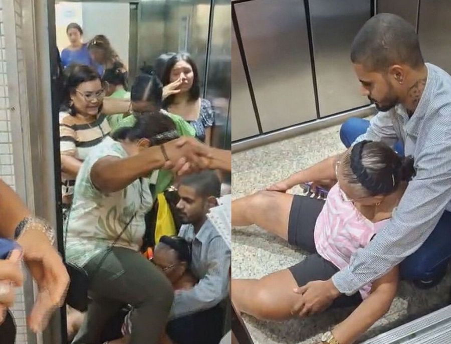 “Ficou a porta do elevador aberta e ele começou a despencar”, relata passageiro no Recife