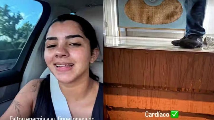 Ary Mirelle, esposa de João Gomes fica presa em elevador, passa mal e acende alerta em condomínios