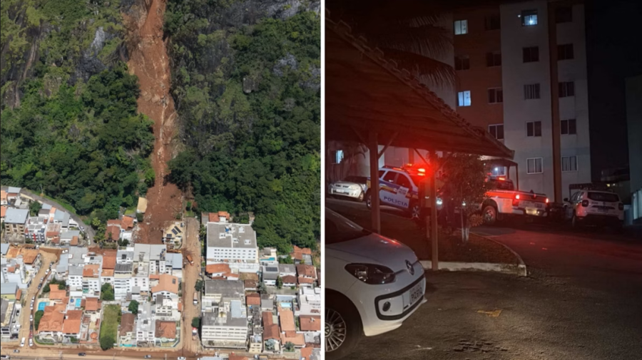 Juiz de fora registra nova queda de blocos rochosos em área de condomínio e assusta moradores