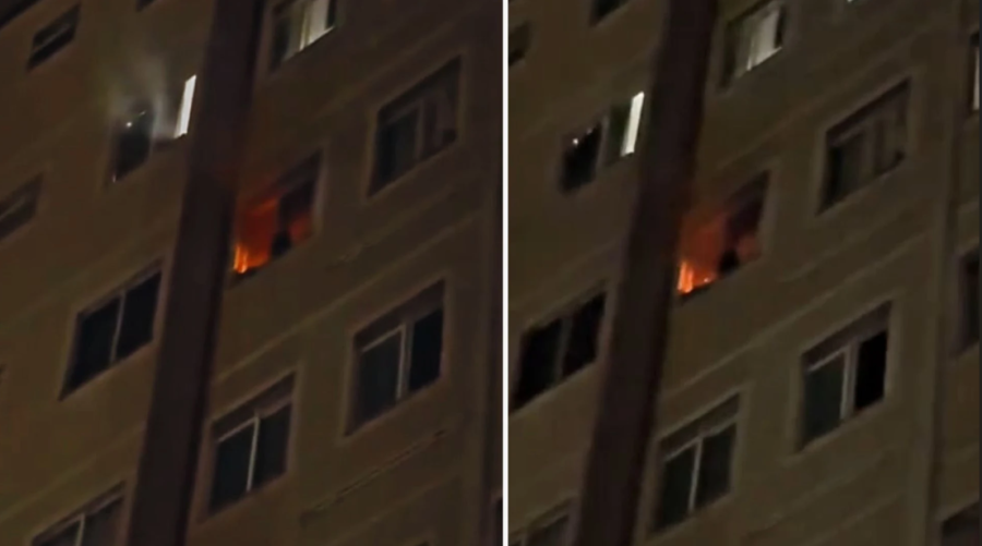 Máquina de lavar pega fogo e assusta moradores em prédio de Vila Velha