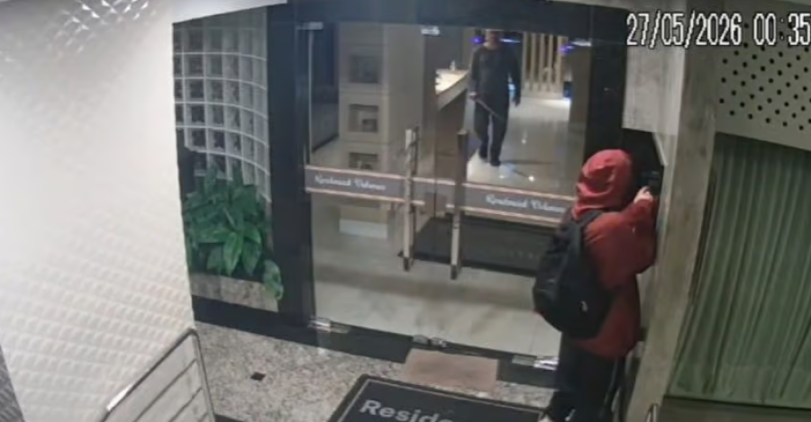 Síndico reage a tentativa de invasão em condomínio e afugenta suspeito em Balneário Camboriú