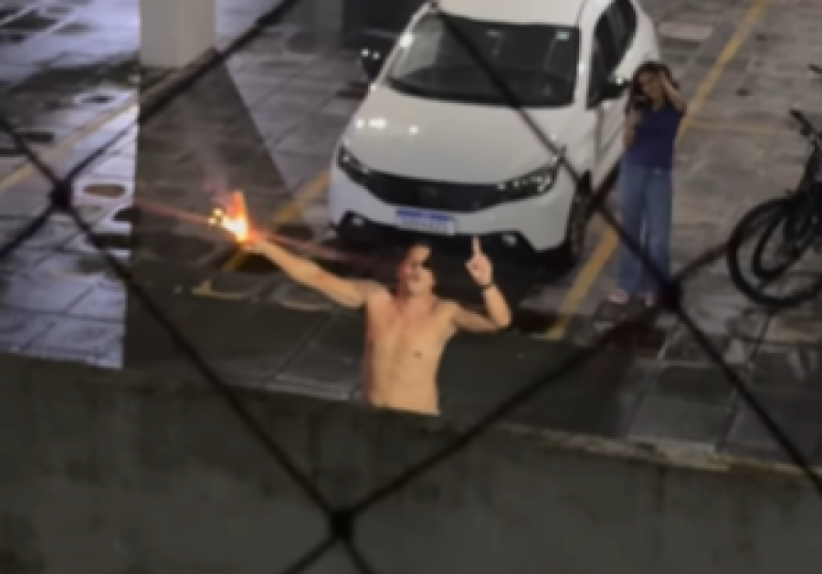 Torcedor solta fogos em condomínio após eliminação do Sport e gera confusão no Recife