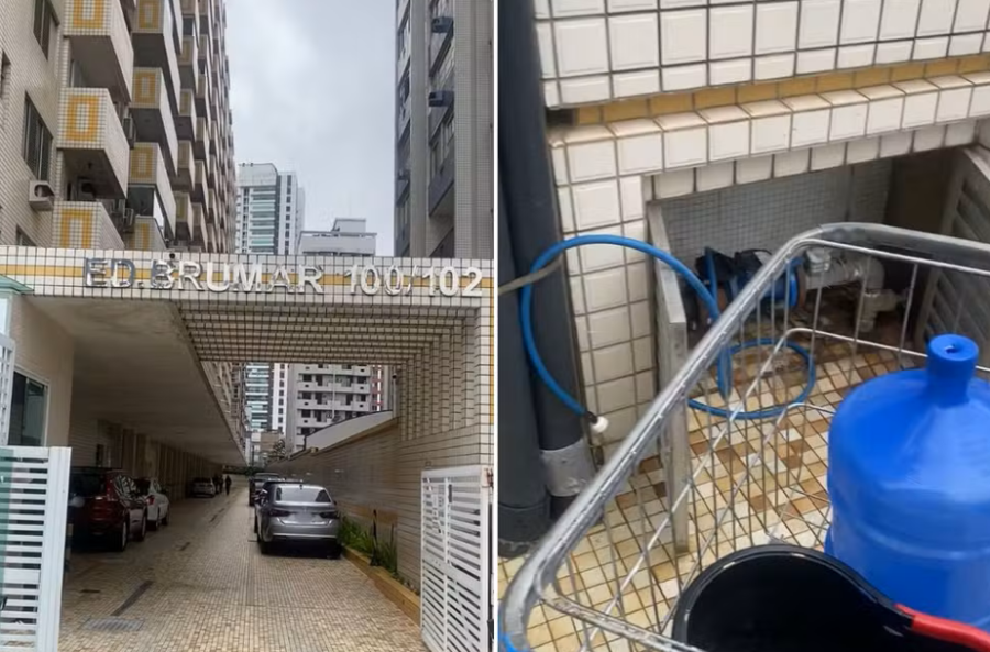 Esgoto contamina caixas d'água de prédio e condomínio é intimado pela Vigilância Sanitária no litoral de SP