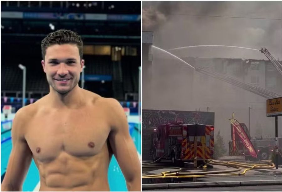 Nadador olímpico brasileiro perde apartamento em incêndio e relata: "Perdi tudo"