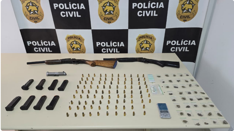Adolescente é apreendido com drogas em condomínio na Grande Natal; polícia encontra armas e munições