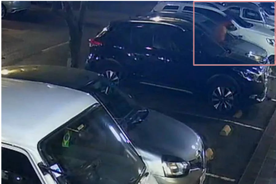 Morador em situação de rua quebra retrovisor de carro e coloca fogo em lixeira na Asa Sul