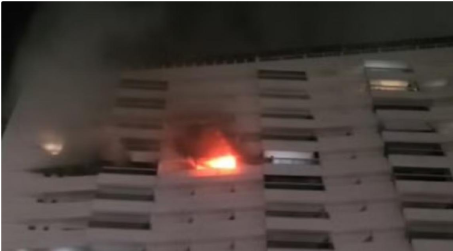 Incêndio atinge apartamento no 12º andar e mata gato de estimação em João Pessoa