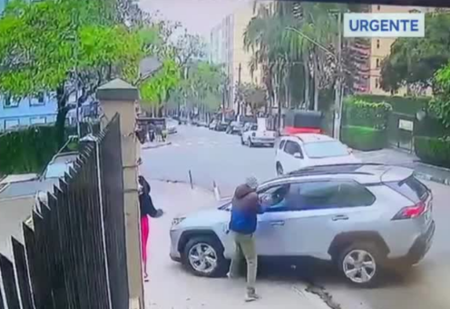Homem é baleado durante tentativa de assalto na entrada de condomínio em São Paulo