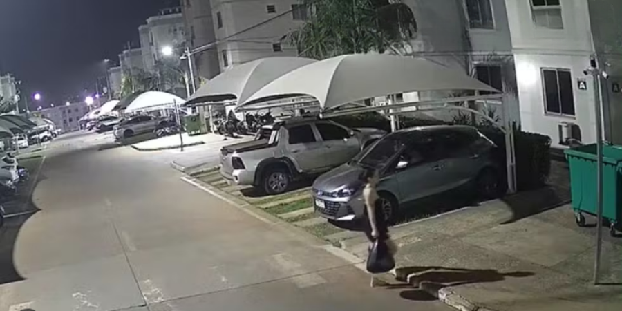 Câmeras registram mulher descartando recém-nascida em lixeira de condomínio em Várzea Grande