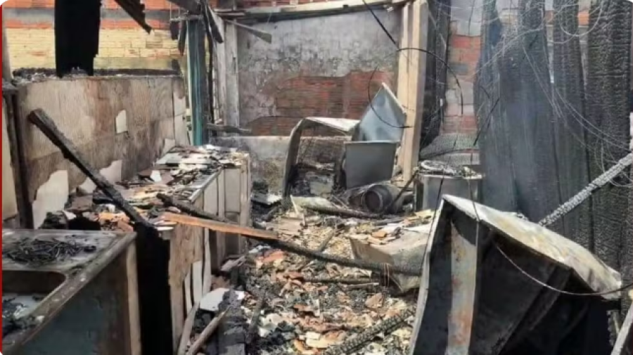 Máquina de lavar pega fogo e destrói apartamento em vila residencial de Cacoal, em Rondônia
