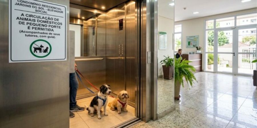 Justiça anula regra de condomínio que proibia moradora de usar elevador social com cachorro