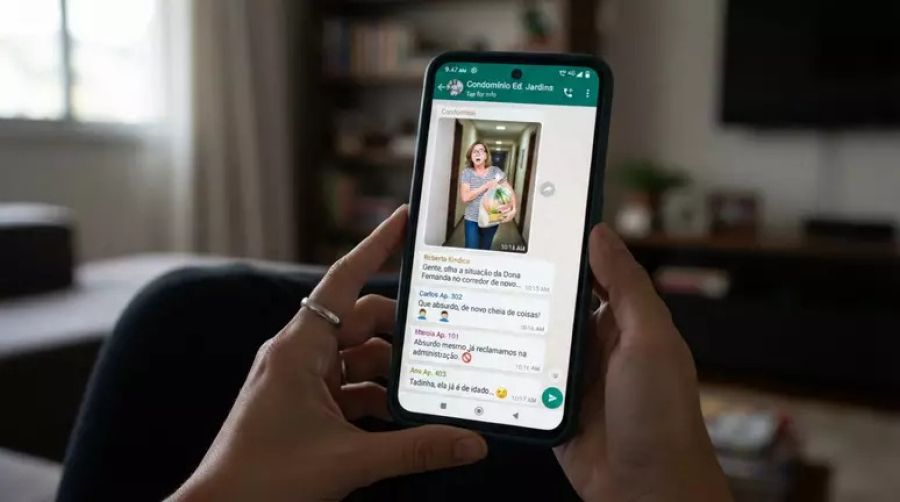 Mensagem em grupo de WhatsApp de condomínio pode gerar indenização por danos morais