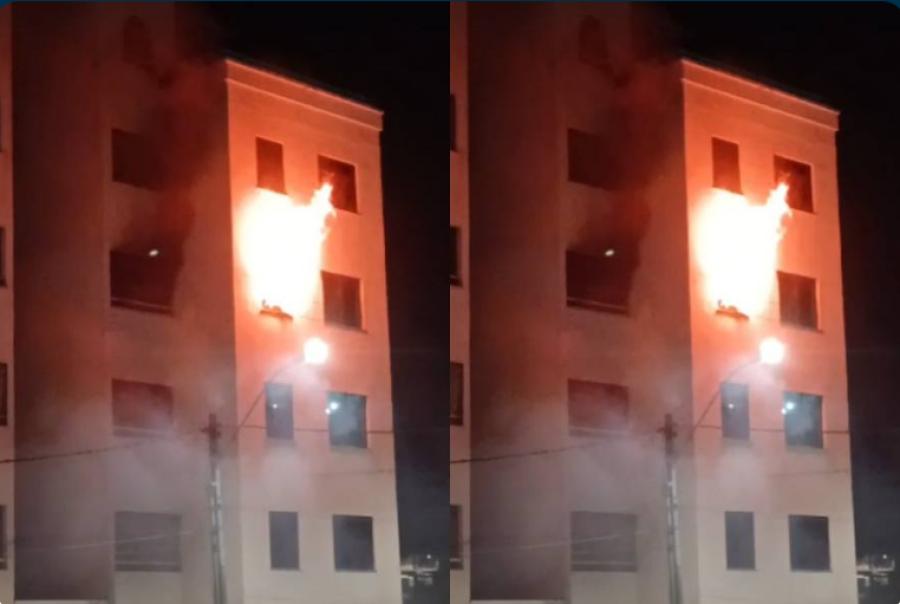 Incêndio atinge apartamento em condomínio de Salvador e dois moradores são resgatados