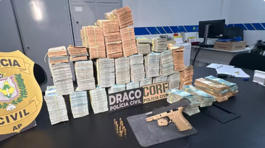 Polícia apreende mais de R$ 2 milhões em dinheiro vivo dentro de condomínio no Amapá