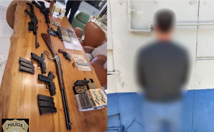 Polícia apreende arsenal com fuzil e mais de 2,3 mil munições em condomínio de luxo em Londrina
