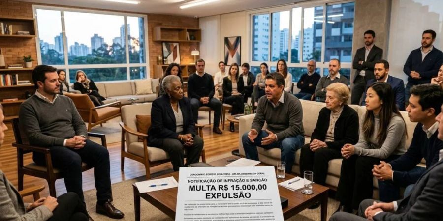 Festas e conflitos em condomínio levam a multa de R$ 15 mil e afastamento de morador