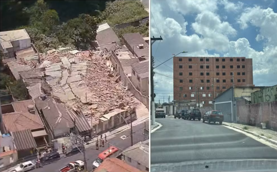 Prédio desaba na zona norte de São Paulo e deixa feridos