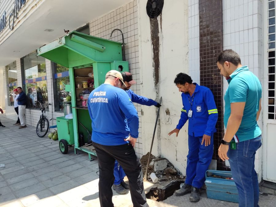 Operação da Cagepa e polícias flagra furto de água em condomínio, em Patos
