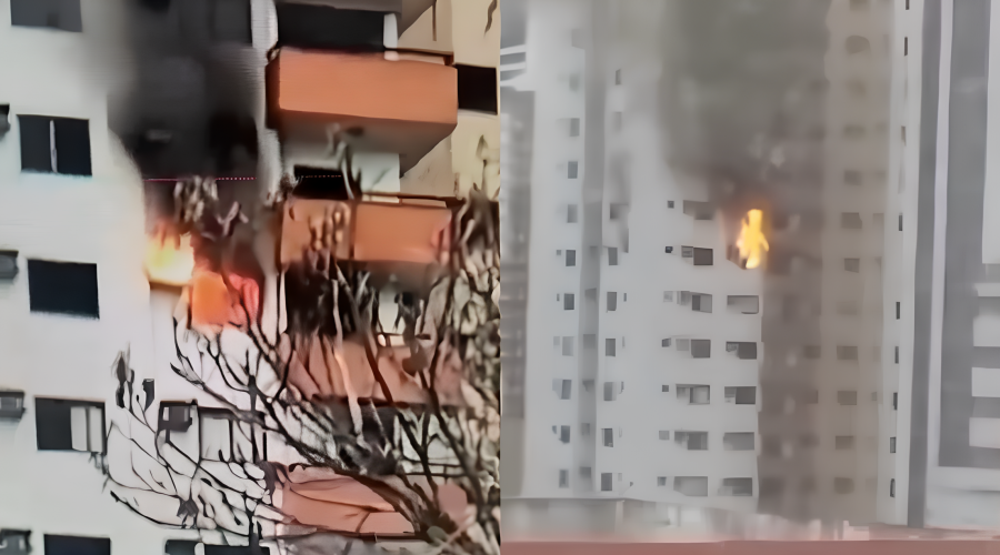 Incêndio consome apartamento em Belém