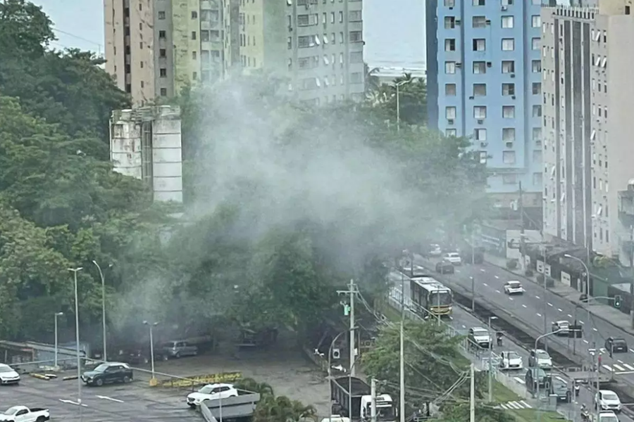 Poeira de cimento atinge condomínio em Salvador e causa revolta entre moradores